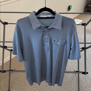 EUC Criquet Perfomance Player's Shirt Polo sz L, Crystal Palace Blue